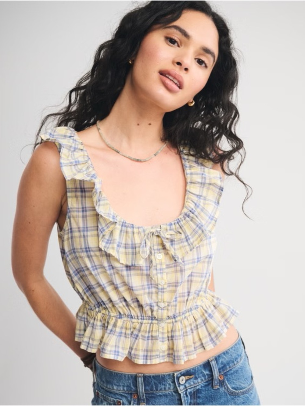 Abercrombie milkmaid top NWT XL